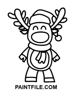 Renul Rudolph pagina de colorat