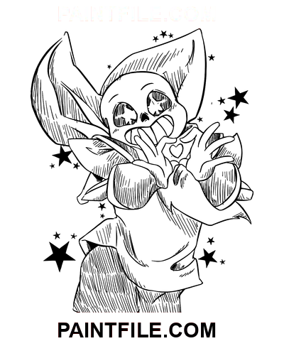 Minunat Sans pagina de colorat