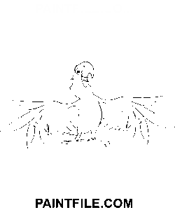 Blu fericit pagina de colorat