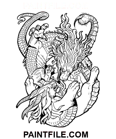 Desen psihedelic pagina de colorat