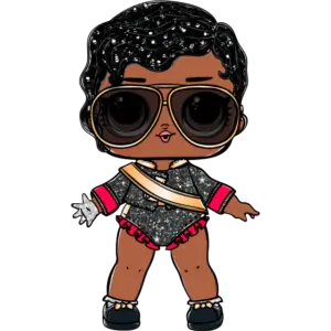 LOL Кукла Майкл Джексон цветная картинка