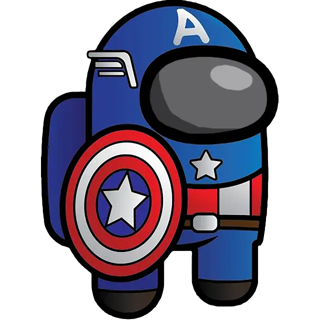 Капитан Америка цветная картинка