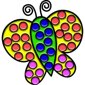 Сказочная бабочка цветная картинка