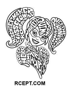 Харли Квинн раскраска