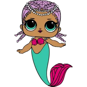 LOL Doll Deniz Kızı boyama sayfası