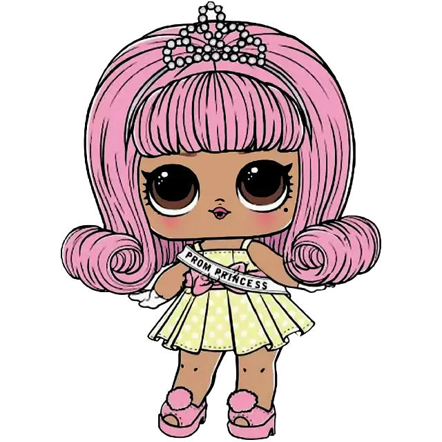 LOL Bebek Balo Prenses boyama sayfası