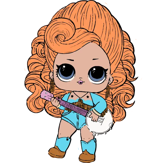 LOL Doll Bluegrass Kraliçe boyama sayfası