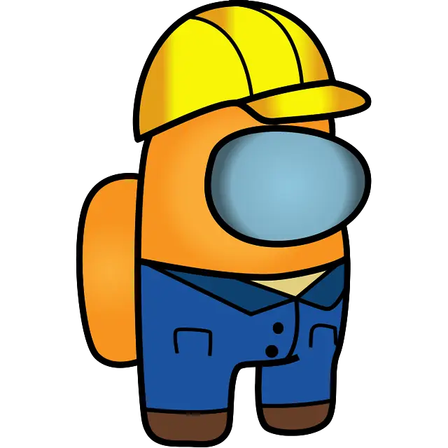 Builder Sert Şapka boyama sayfası