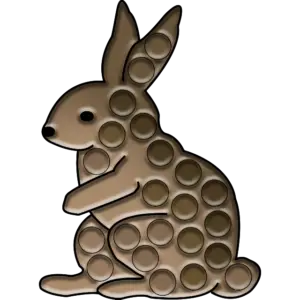 Pop-it Orman Tavşanı boyama sayfası