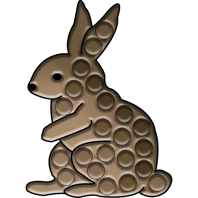 Pop-it Orman Tavşanı boyama sayfası