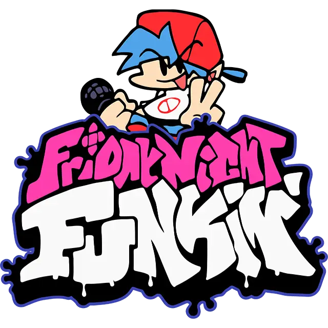 Cuma Gecesi Funkin 2 Logosu boyama sayfası