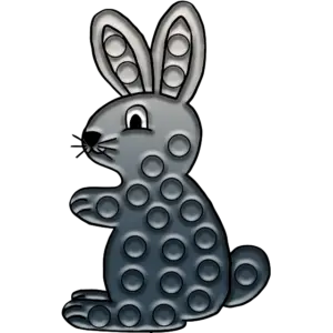Pop-it Tavşan boyama sayfası