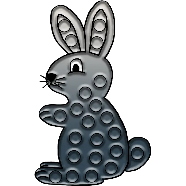 Pop-it Tavşan boyama sayfası