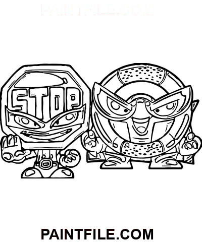 Müthiş Süperzingler boyama sayfası