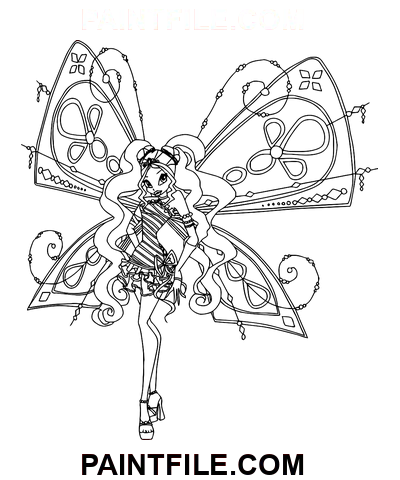 Flyrix Ayşe boyama sayfası