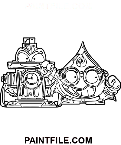 Eğlenceli Süperzingler boyama sayfası