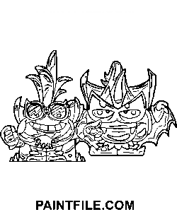 Süper Şeyler Çizimi boyama sayfası