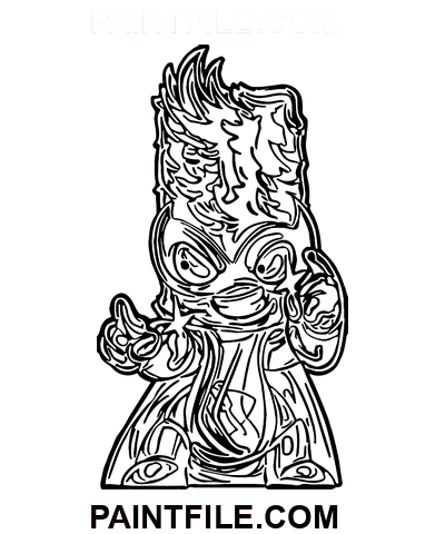 Süper Şeyler Kolay Çizim boyama sayfası
