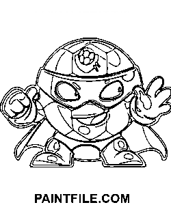 Süperzingler Zor boyama sayfası