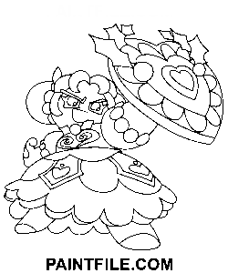 Hollyberry Kurabiye Koşusu Krallığı boyama sayfası