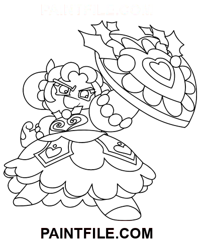 Hollyberry Kurabiye Koşusu Krallığı boyama sayfası