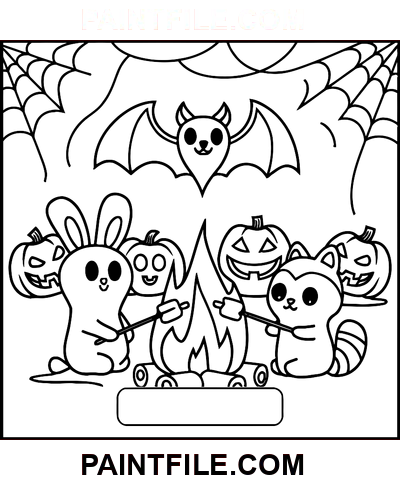Yetişkinlerin Eğlenmesi İçin Ürkütücü Zamanlar boyama sayfası