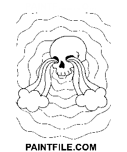 Hippi El Çizimi boyama sayfası