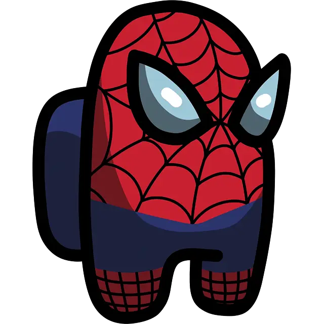 Персонаж Людини-павука кольорове зображення