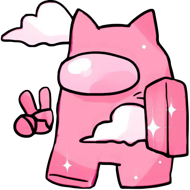 Холодна рожева кішка кольорове зображення