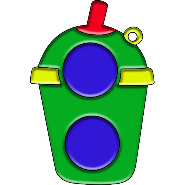 Jednostavna boca za piće Rupica slika u boji