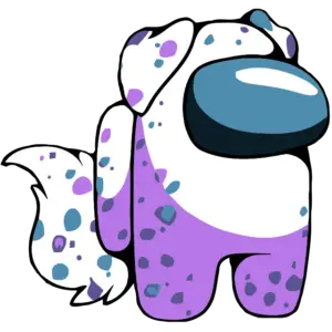 Петнисто куче цветно изображение