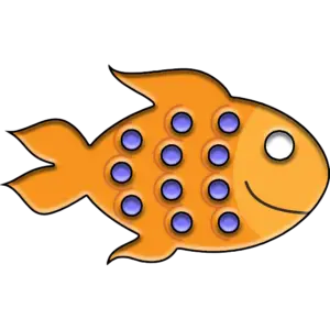 Риба Поп То цветно изображение