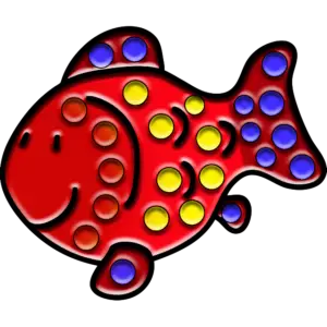 Рибена усмивка цветно изображение