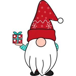 Gnome в снежинки шапка цветно изображение