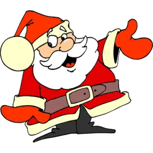 Дядо Коледа карикатура цветно изображение