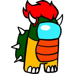 Mario Bowser színes kép