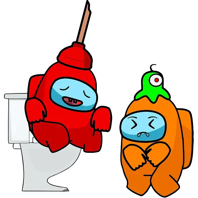 Among Us WC történet színes kép