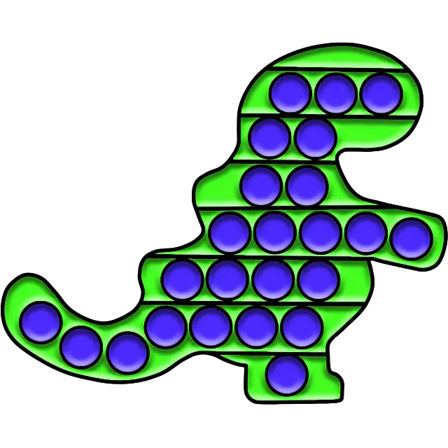 Dino Pop It színes kép