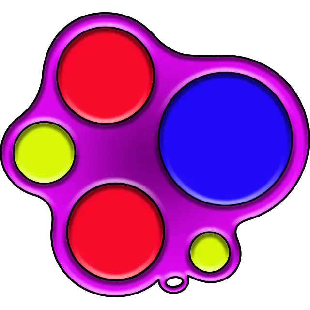 Egyszerű Dimple 5 gomb színes kép