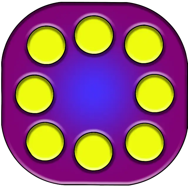 Egyszerű Dimple Fidget színes kép