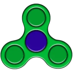 Egyszerű Dimple Fidget Spinner színes kép