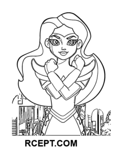 Szuperhős csodanő kifestő