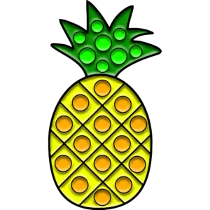 Herkullinen ananas värillinen kuva
