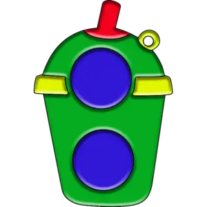 Yksinkertainen kuoppainen juomapullo värillinen kuva