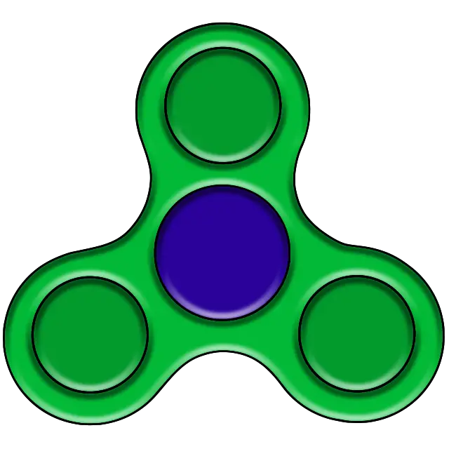 Yksinkertainen Dimple Fidget Spinner värillinen kuva