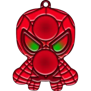 Yksinkertainen Dimple Spiderman värillinen kuva